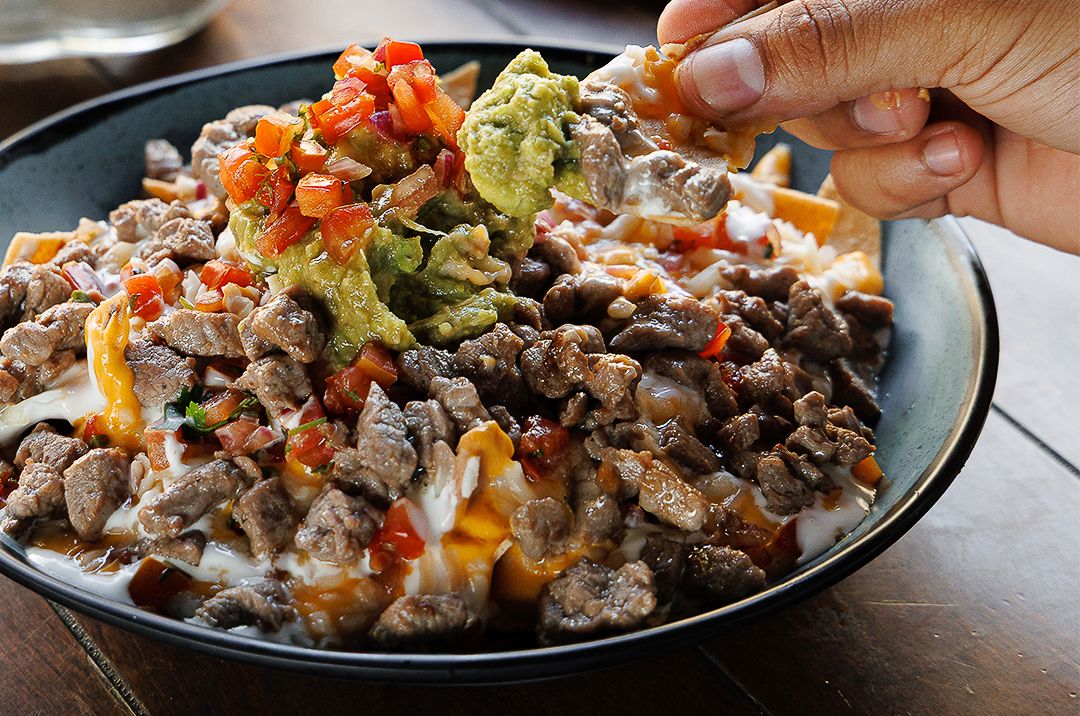 Plate of nachos